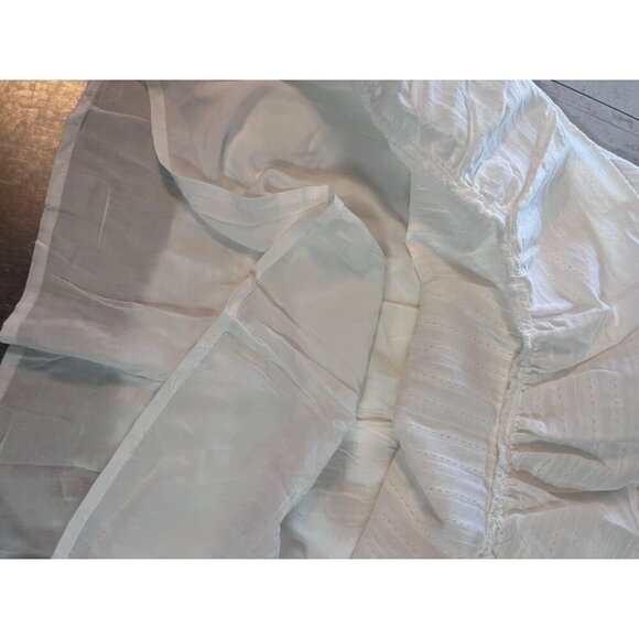 Draper James RSVP White Tie Waist Dress Sleeveless V-Neck Medium Lined - Picture 12 of 14